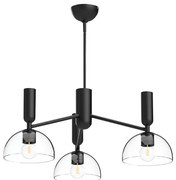 Alora Mood ALM-JUDE3-MB-CL - Żyrandol na pręcie JUDE 3xE27/60W/230V czarny