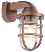 Redo 90206 - Lampa ścienna zewnętrzna CAGE 1xE27/28W/230V IP44 miedź
