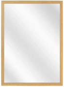 Prostokątne lustro w drewnianej ramie dąb D7-W23