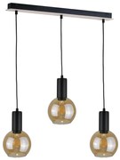 Żyrandol na lince JANTAR WOOD 3xE27/60W/230V