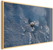 Plakat Błękitna planeta 30x21 cm z ramą złotą bez marginesu ARTGEIST B