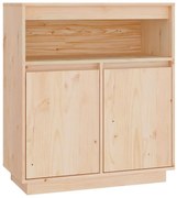 Drewniana szafka z otwartą półką w stylu skandynawskim P4-F85