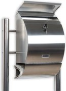 Skrzynka na listy stojąca ze stali nierdzewnej 126 cm