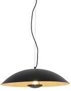 Wisząca lampa vintage czarna ze złotem 60 cm - Emilienne Nowoczesny Oswietlenie wewnetrzne