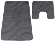 Popielaty komplet dywaników do łazienki B8-E66