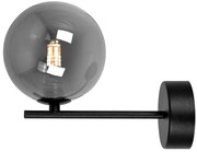 Kinkiet ścienny ze szklanym kloszem grafitowy D4-S76