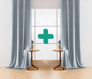 Zasłona zaciemniająca VELVET szaro-niebieska 140x250 cm (2 szt.), taśma marszczona