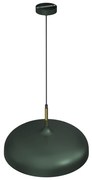 Lampa wisząca LINCOLN GREEN/GOLD 1xE27 45cm, czarna, złota, pojedyncza