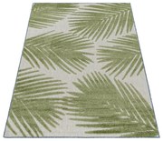 Dywan sznurkowy Bahama 3D liście zielony 80 cm x 250 cm