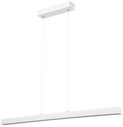 Biała lampa wisząca LED 100 cm z drewna jesionowego L100KB-4K-WEIß wym