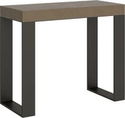 Konsola rozkładana 90x40/300 cm Tecno Szaro-beżowy rama w kolorze Antracytu