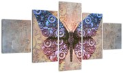 Obraz - Steampunk motyl (125x70 cm)