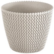 Osłonka ozdobna Splofy Eco Wood 25,9 cm biała PROSPERPLAST