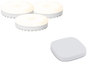 Zestaw 3 inteligentnych żarówek LED GX53 z funkcją ściemniania RGB 9W 806LM 2700K-6500K z Zigbee Smart Hub