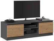 RTV szafka pod telewizor stojąca Malwa 120 ANTRACYT ARTISAN