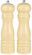 Zestaw 2 drewnianych jasnożółtych młynków do soli i pieprzu LIGHT YELLOW