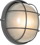 Industrialna lampa ścienna zewnętrzna ciemnoszara IP44 - Hanneke