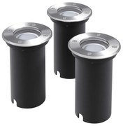 Komplet 3 okrągłych lamp najazdowych - 6X O019 P4-H82