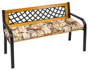 Bellatex Pikowana poduszka na ławkę, kawa, 40 x 150 cm