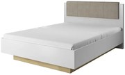 Łóżko podwójne biały + dąb grandson C9-S92