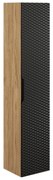 Szafka łazienkowa OCEAN BLACK 80-01-1D 35cm dąb olejowany/czarna COMAD