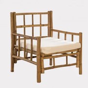 Fotel Ogrodowy Z Bambusa Nui Bambus - Sklum