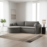Uniwersalny narożnik Verona L z funkcją spania, do salonu, szary