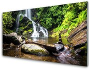 Panel Szklany Wodospad Las Natura Potok