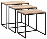 ZESTAW 3x Stolik konferencyjny brązowy