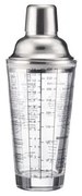 Westmark 3-częściowy shaker do koktajli SAM, szkło/stal nierdzewna, 400 ml