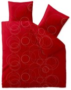 PrzytulneMieszkanie.pl PrzytulneMieszkanie.pl Pościel z bawełny Renforcé CHARA czerwone Rozmiar pościeli: 2 szt 80 x 80 cm | 200 x 200 cm
