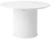 Okrągły rozkładany stół z dodatkowym blatem ø 120 cm Nola – Unique Furniture
