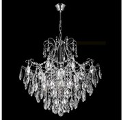 Żyrandol kryształowy na łańcuchu 6xE27/60W/230V