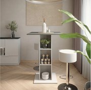 Zestaw stołu barowego beton/biały 75x75x106 repose