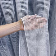 Firana gładka Kratka na metry nowoczesna wys. 300 cm z ołowianką