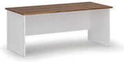 Biurko PRIMO WHITE, 180x80 cm, biały/orzech