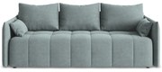 Niebieska rozkładana/ze schowkiem sofa 225 cm Moku – Makamii