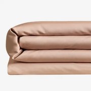 Poszwa Na Kołdrę Z Satyny O Gęstości 300 Nici Sampras Toasted Almond & Łóżko 135/140cm (220 X 220 Cm) - Sklum