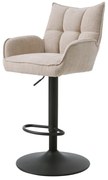 Kremowe hokery z regulowaną wysokością zestaw 2 szt. Marilla – Unique Furniture