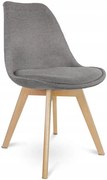 Szare krzesło kuchenne skandynawskie P4-N69