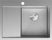 Mexen Exar zlewozmywak stalowy 1-komorowy z ociekaczem, prawy 620 x 480 mm, inox HC - 6432621005P-01HC