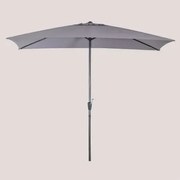 Parasol 200x300 Cm Z Tkaniny I Aluminium Itzal Gris Antracita - Sklum