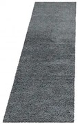 Dywan shaggy Fluffy Super Soft jasno szary 80 cm x 250 cm