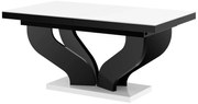 Biało-czarny rozkładany prostokątny stół B9-P17