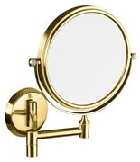 Lustro kosmetyczne 18×25 cm ze stali nierdzewnej, złote wykończenie