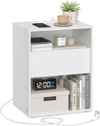 Stolik nocny 45x35x58,3 cm biały