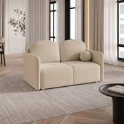 Masseno Sofa SUVI II z funkcją spania i pojemnikiem na pościel, Rozkładana sofa - Beżowy, QUELLE 05
