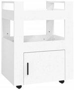 Biały drewniany wózek kuchenny regał F0-B45