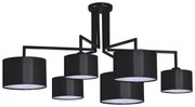 Czarna elegancka lampa sufitowa abażurowa D8-G42