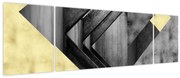 Obraz - Teksturowane kształty (170x50 cm)